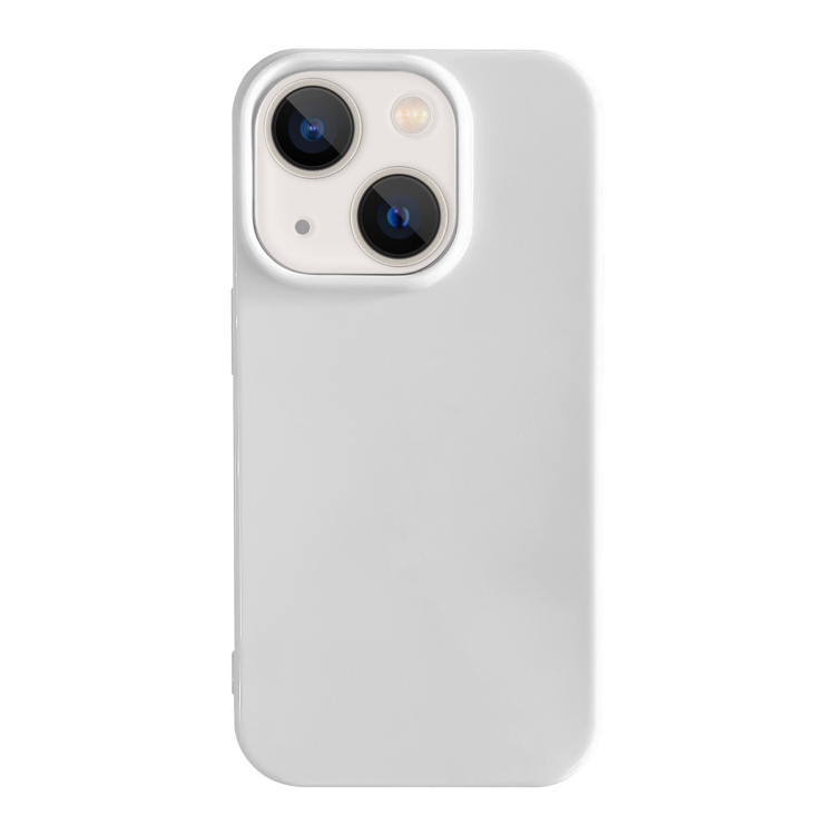 

For iPhone 13 Shockproof Solid Color TPU Phone Case(White)