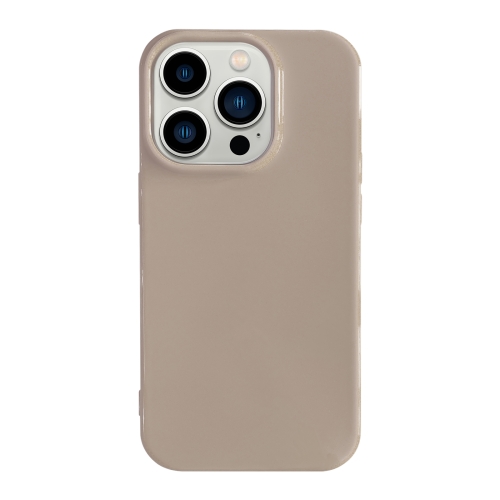

For iPhone 13 Pro Shockproof Solid Color TPU Phone Case(Khaki)