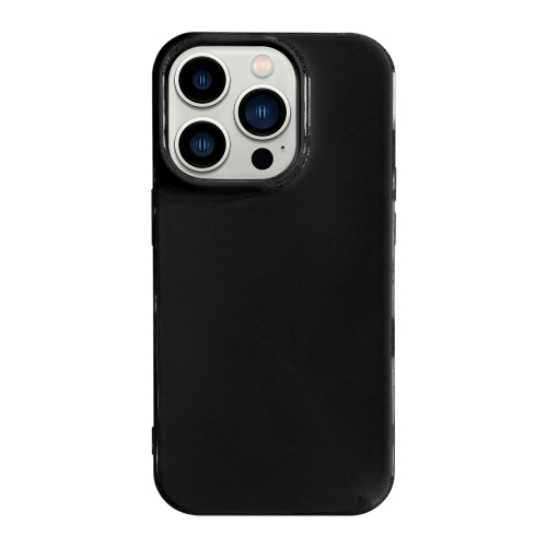 

For iPhone 13 Pro Shockproof Solid Color TPU Phone Case(Black)