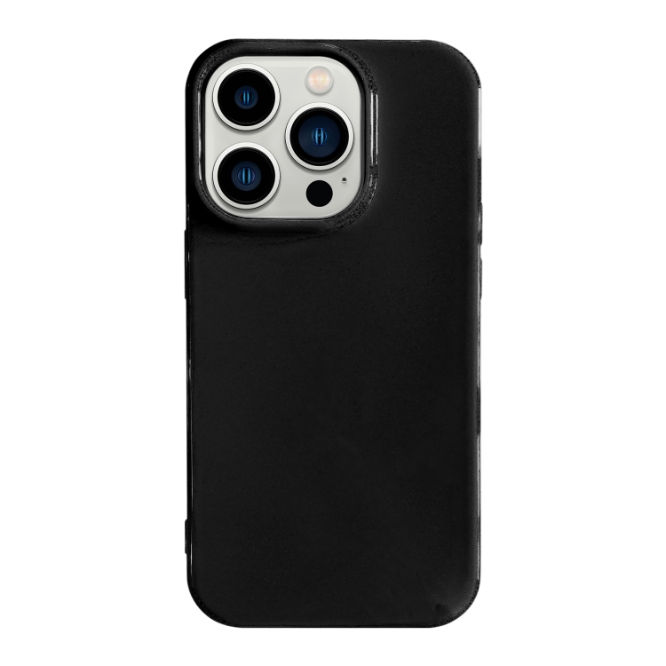 

For iPhone 13 Pro Max Shockproof Solid Color TPU Phone Case(Black)