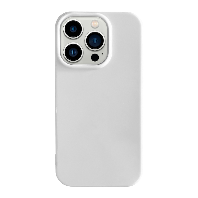 

For iPhone 13 Pro Max Shockproof Solid Color TPU Phone Case(White)