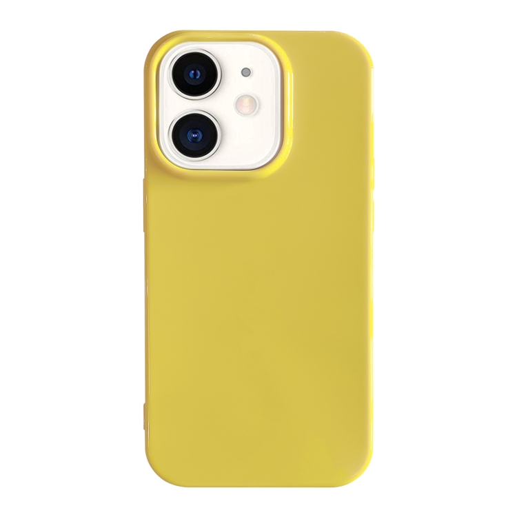 

For iPhone 11 Shockproof Solid Color TPU Phone Case(Yellow)