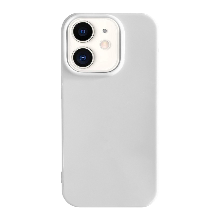 

For iPhone 11 Shockproof Solid Color TPU Phone Case(White)