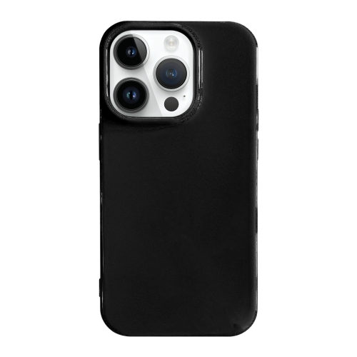 

For iPhone 15 Pro Shockproof Solid Color TPU Phone Case(Black)