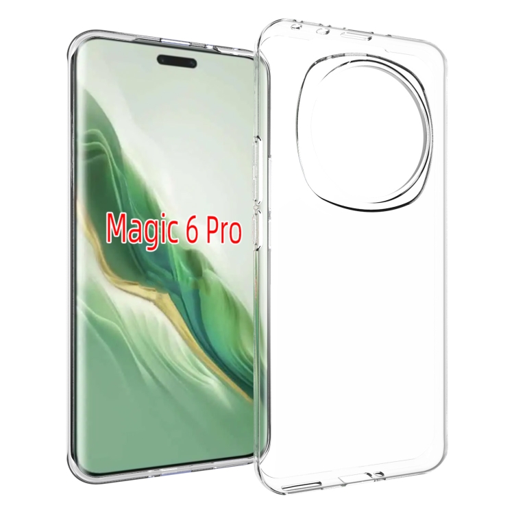 

For Honor Magic 6 Pro 5G Waterproof Texture TPU Phone Case(Transparent)