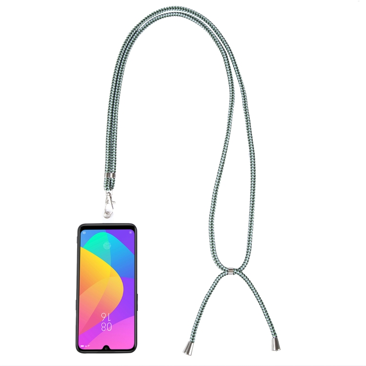 

Universal Mixed Color Mobile Phone Lanyard(Green Black White)