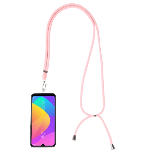 

Universal Solid Color Mobile Phone Lanyard(Pink)