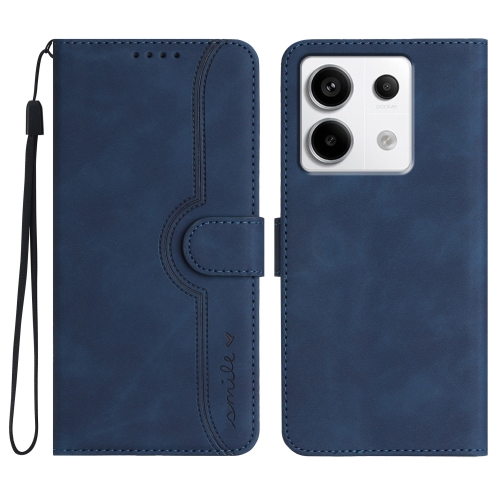 

For Xiaomi Redmi Note 13 Pro 4G Heart Pattern Skin Feel Leather Phone Case(Royal Blue)