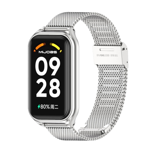 

For Redmi Band 2 Mijobs Metal Shell + Milan Buckle Metal Watch Band(Silver)