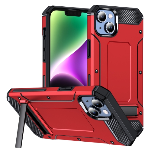 

For iPhone 13 Matte Holder Phone Case(Red)