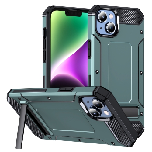 

For iPhone 11 Matte Holder Phone Case(Dark Green)