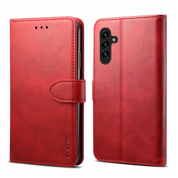 

For Samsung Galaxy A54 5G GUSSIM Horizontal Flip Leather Phone Case(Red)