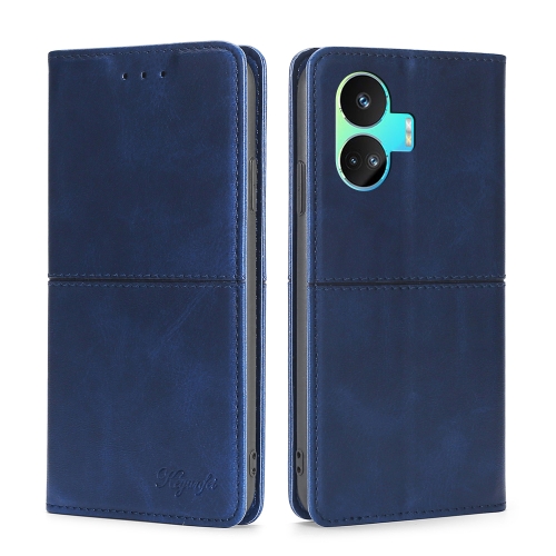 

For Realme GT Neo5 SE Cow Texture Magnetic Leather Phone Case(Blue)