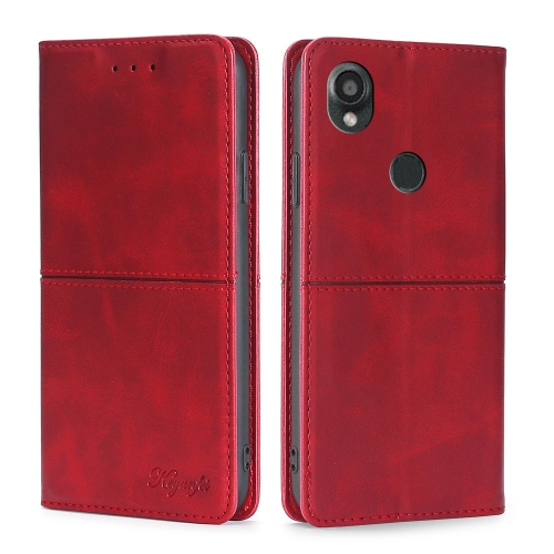 

For Kyocera Digno SX3-KYG02 Cow Texture Magnetic Leather Phone Case(Red)