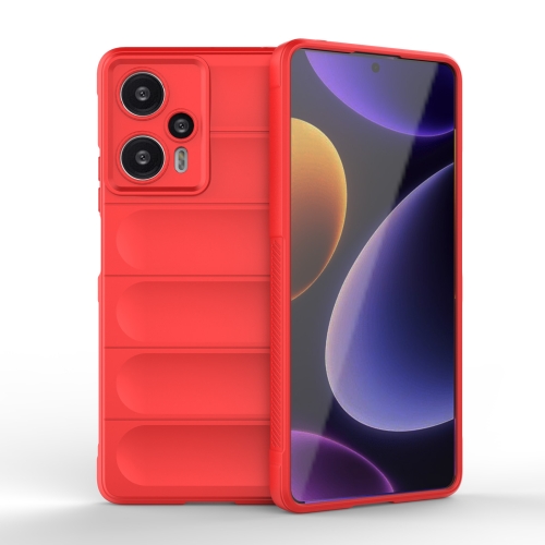 

For Xiaomi Redmi Note 12 Turbo Magic Shield TPU + Flannel Phone Case(Red)