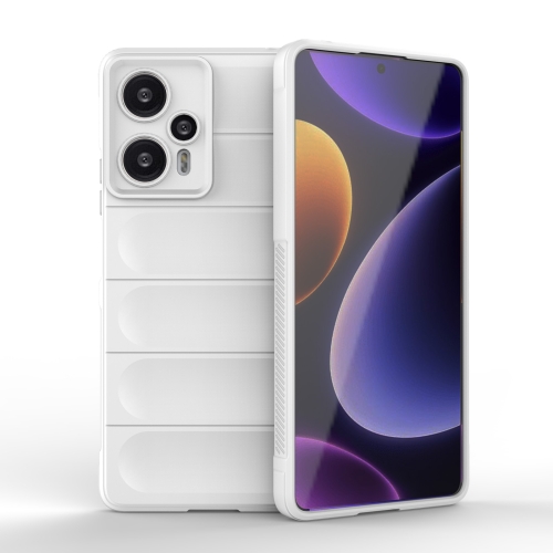 

For Xiaomi Redmi Note 12 Turbo Magic Shield TPU + Flannel Phone Case(White)