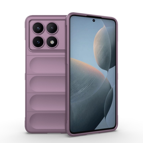

For Xiaomi Redmi K70E 5G Magic Shield TPU + Flannel Phone Case(Purple)