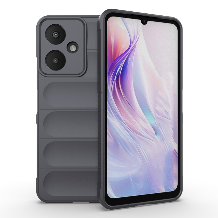 

For Xiaomi Redmi 13C 5G Magic Shield TPU + Flannel Phone Case(Dark Grey)