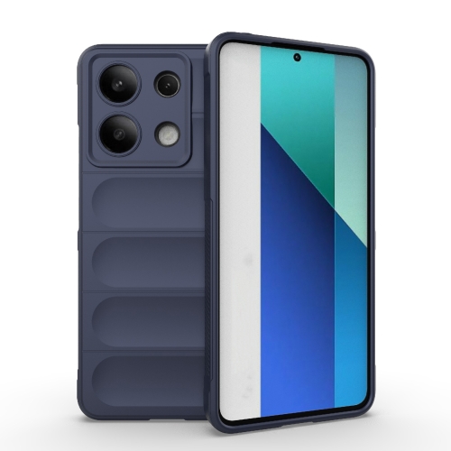 

For Xiaomi Redmi Note 13 4G Global Magic Shield TPU + Flannel Phone Case(Dark Blue)