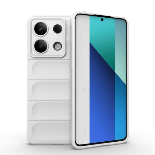 

For Xiaomi Redmi Note 13 4G Global Magic Shield TPU + Flannel Phone Case(White)