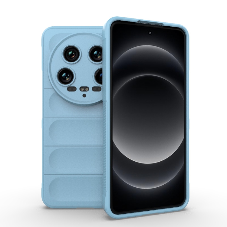

For Xiaomi 14 Ultra Magic Shield TPU + Flannel Phone Case(Light Blue)