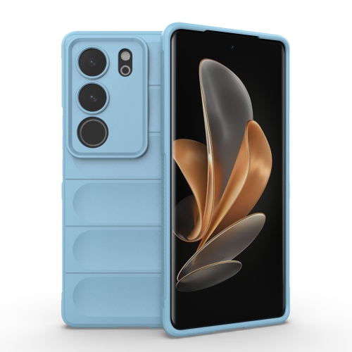

For vivo S17 Pro Magic Shield TPU + Flannel Phone Case(Light Blue)
