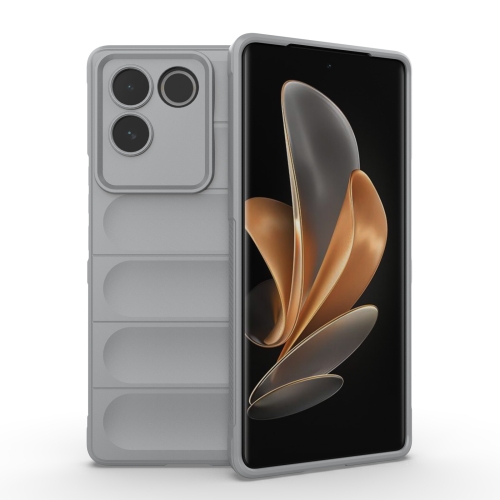 

For vivo S17e Magic Shield TPU + Flannel Phone Case(Grey)