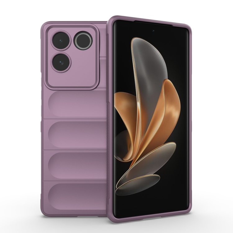 

For vivo S17e Magic Shield TPU + Flannel Phone Case(Purple)