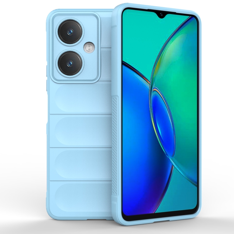 

For vivo Y27 4G Global Magic Shield TPU + Flannel Phone Case(Light Blue)