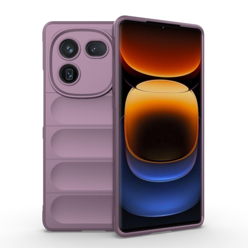 

For vivo iQOO 12 Pro 5G Magic Shield TPU + Flannel Phone Case(Purple)