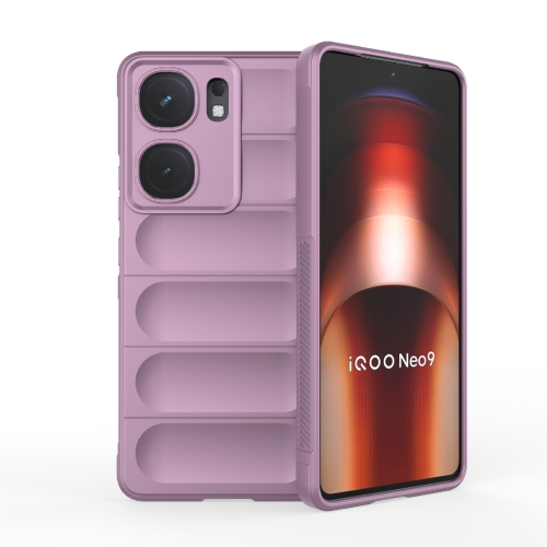 

For vivo iQOO Neo9 Magic Shield TPU + Flannel Phone Case(Purple)