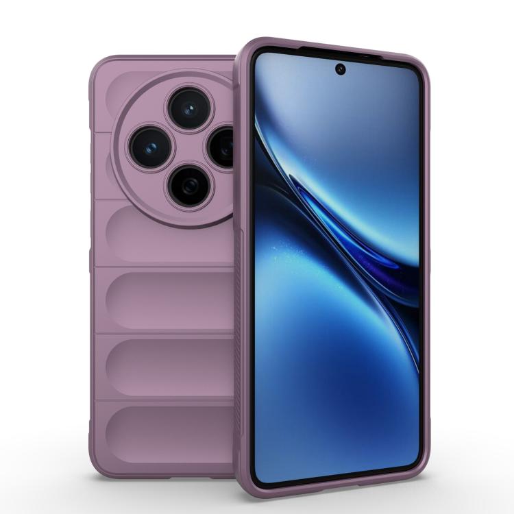 

For vivo X200 Magic Shield TPU + Flannel Phone Case(Purple)