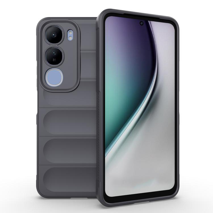 

For vivo Y29 5G / Y19s 4G Magic Shield TPU + Flannel Phone Case(Dark Grey)