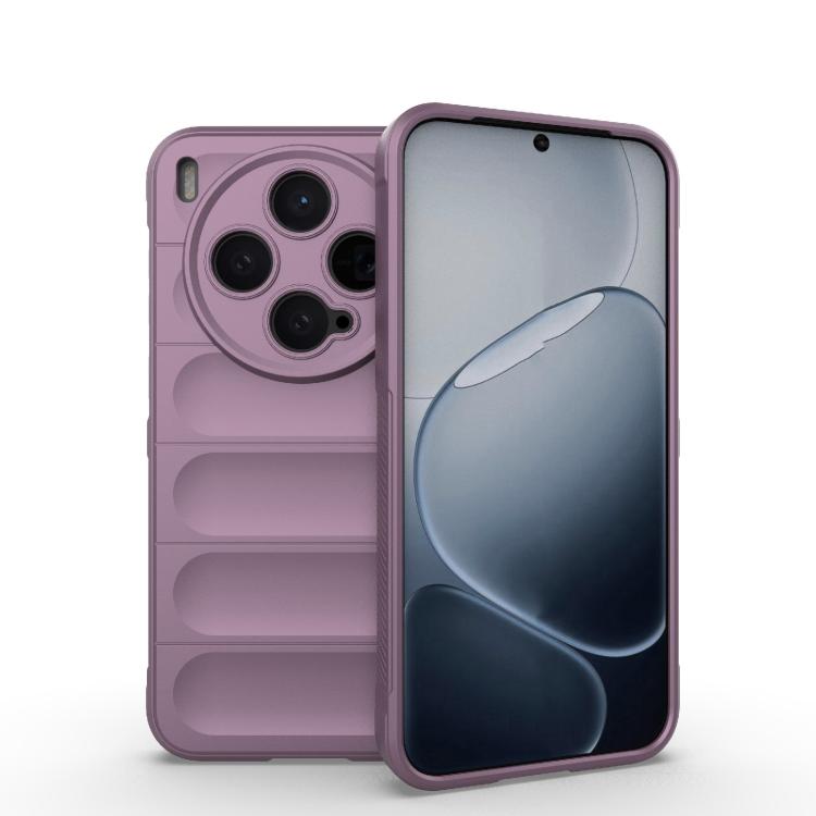 

For vivo X300 5G Magic Shield TPU + Flannel Phone Case(Purple)