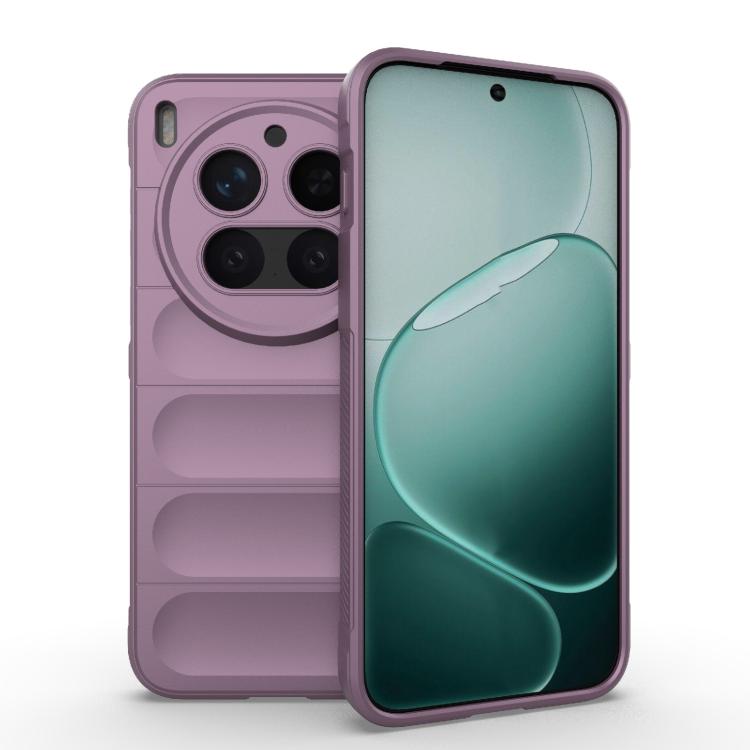 

For vivo X300 Pro 5G Magic Shield TPU + Flannel Phone Case(Purple)
