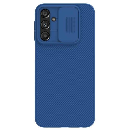

For Samsung Galaxy A24 4G NILLKIN Black Mirror Series Camshield PC Phone Case(Blue)