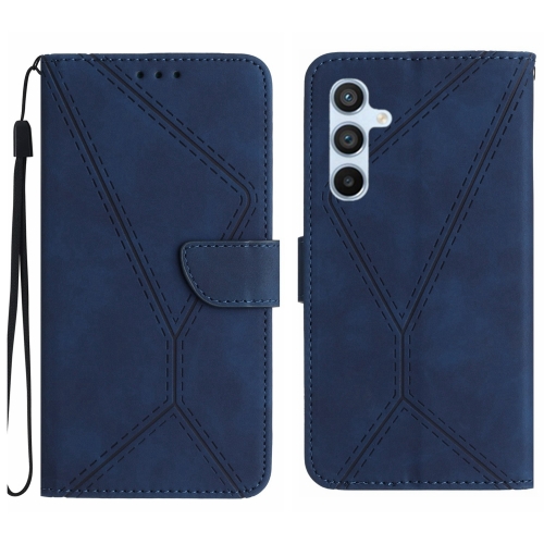 

For Samsung Galaxy A54 5G Stitching Embossed Leather Phone Case(Blue)