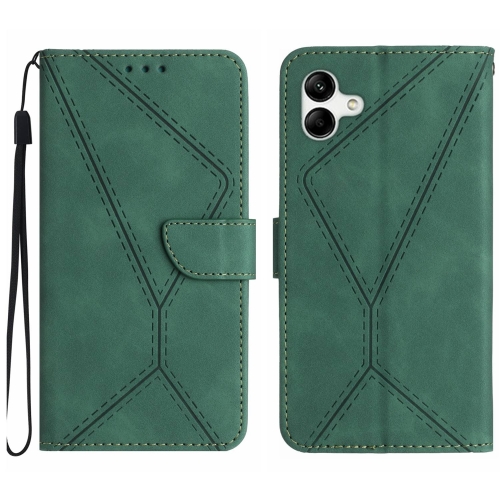 

For Samsung Galaxy F14 5G Stitching Embossed Leather Phone Case(Green)