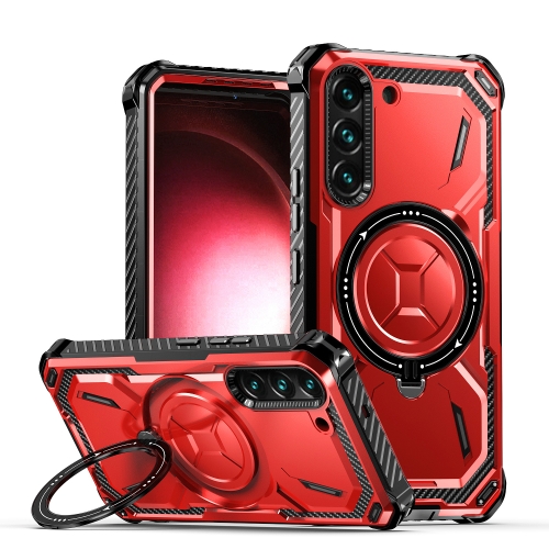 

For Samsung Galaxy S22 5G Armor Series MagSafe Magnetic Holder Phone Case(Red)