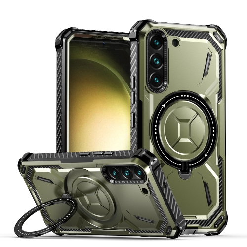 

For Samsung Galaxy S21 5G Armor Series Holder Phone Case(Army Green)
