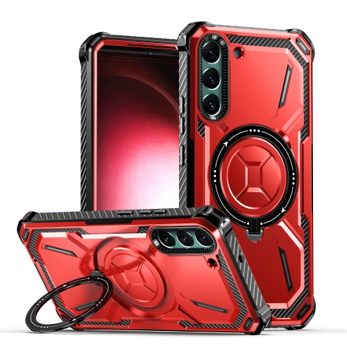 

For Samsung Galaxy S21+ 5G Armor Series Holder Phone Case(Red)