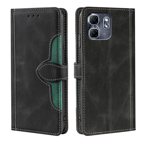 

For Infinix Hot 50i 4G Skin Feel Magnetic Buckle Leather Phone Case(Black)