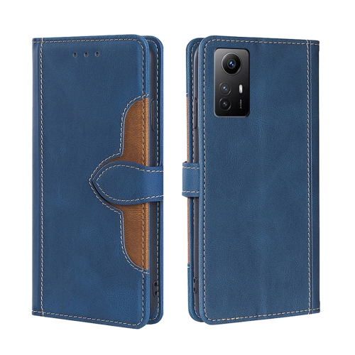 

For Xiaomi Redmi Note 12S 4G Skin Feel Magnetic Buckle Leather Phone Case(Blue)