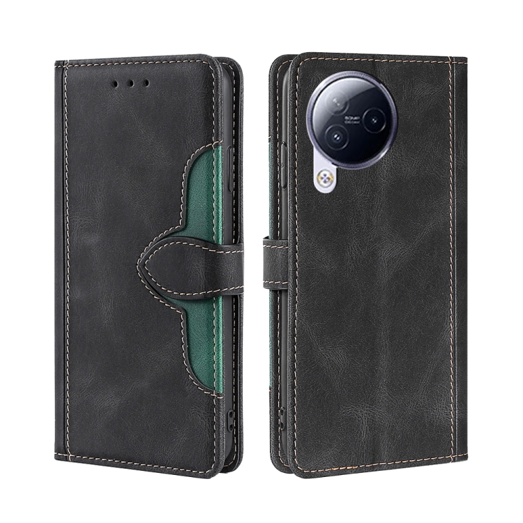 

For Xiaomi Civi 3 5G Skin Feel Magnetic Buckle Leather Phone Case(Black)