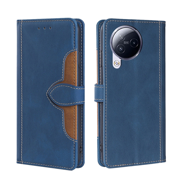 

For Xiaomi Civi 3 5G Skin Feel Magnetic Buckle Leather Phone Case(Blue)