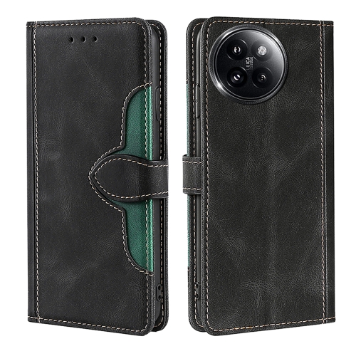 For Xiaomi Civi 4 Pro Skin Feel Magnetic Buckle Leather Phone Case(Black)
