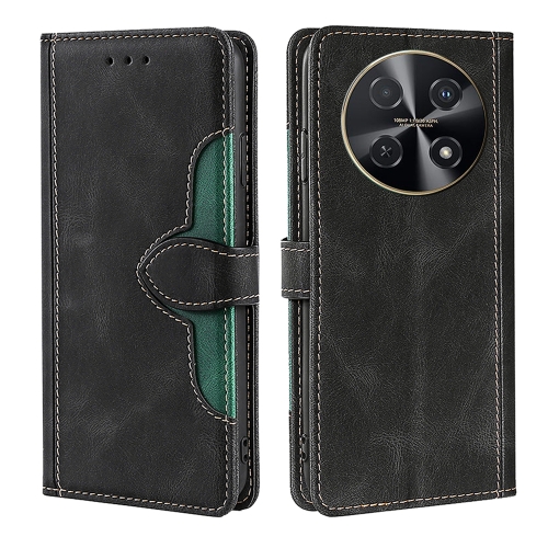 

For Huawei nova 12i 4G Skin Feel Magnetic Buckle Leather Phone Case(Black)