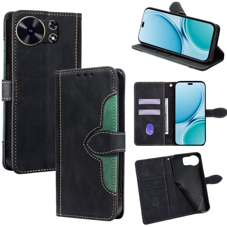 

For Huawei Maimang 40 5G Skin Feel Magnetic Buckle Leather Phone Case(Black)