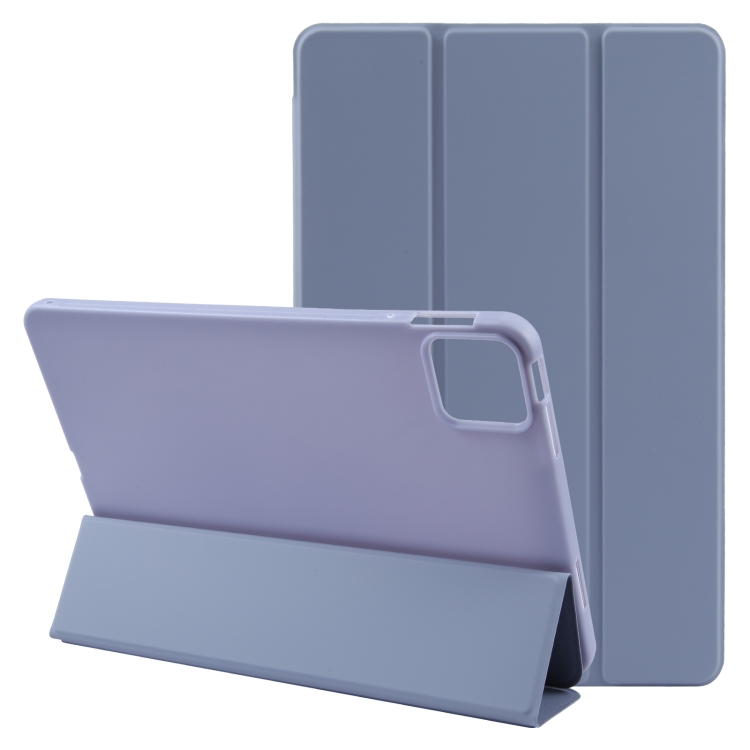 

For Xiaomi Pad 6 / Pad 6 Pro Three-fold Holder Flip Tablet Leather Case(Purple)