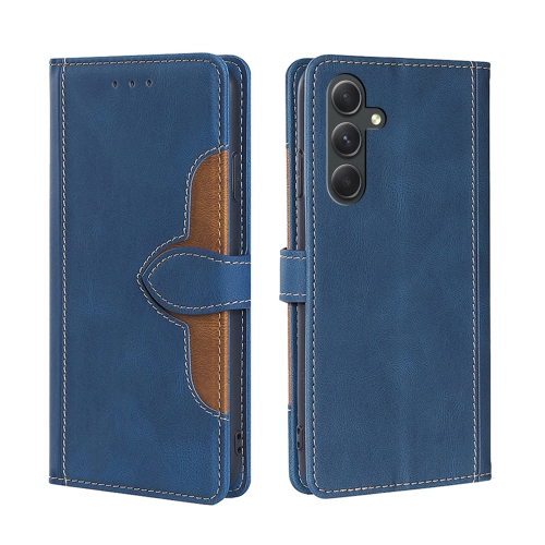 

For Samsung Galaxy A54 5G Skin Feel Magnetic Buckle Leather Phone Case(Blue)